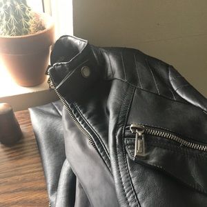 Faux leather jacket!